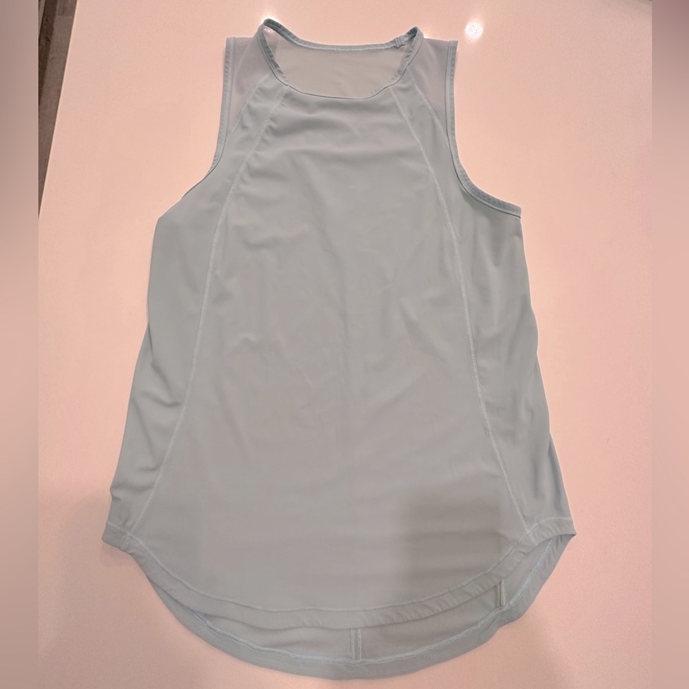 Lululemon Sculpt Tank Top
Back Vent. Light blue Size 6.